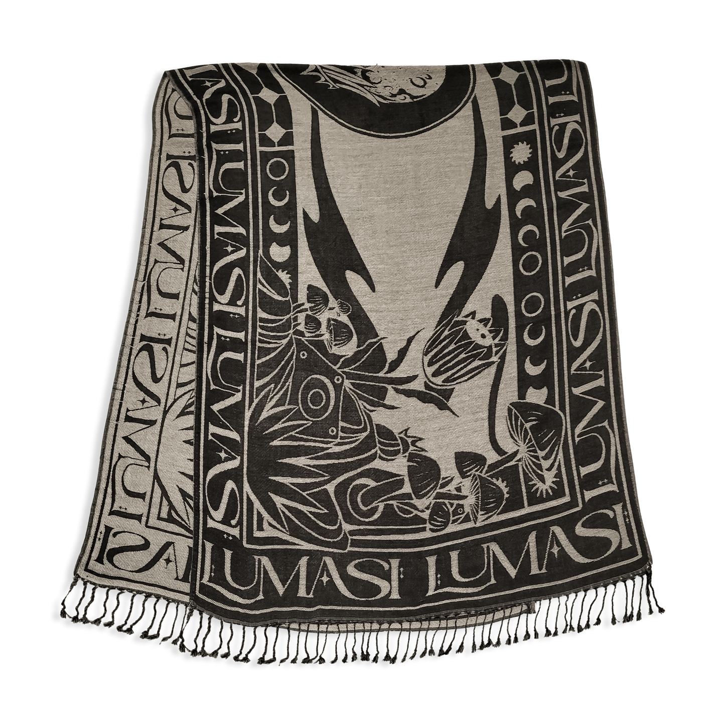 LUMASI - Sun and Moon knit Pashmina